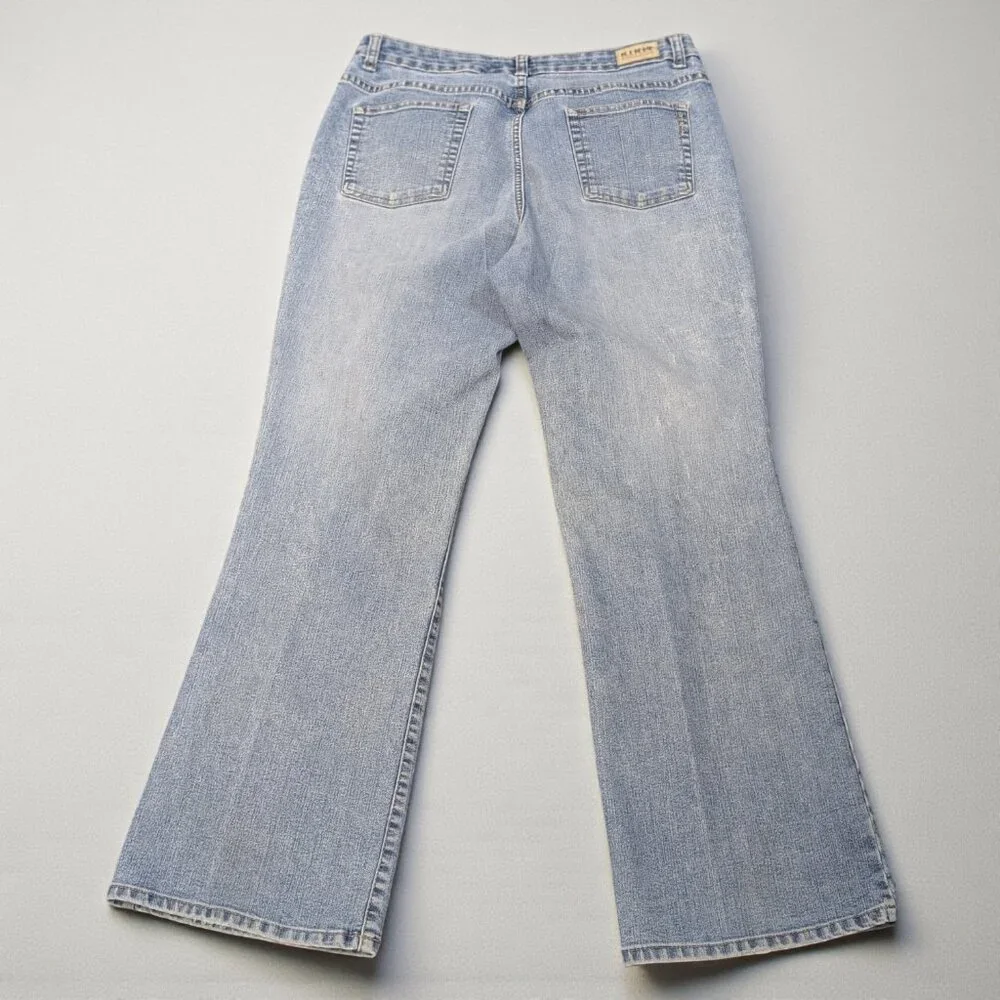 Kikit Maurice Sasson Women's Vintage Lightwash Denim Bootcut Jeans Size 16